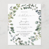 Begroting Rustic Eucalyptus Greenery Duo Flyer (Voorkant)