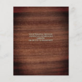 Begroting Rustic Greenery Wedding Save the Date (Achterkant)