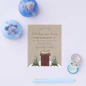 Begroting Rustic Holiday Open House Flyer (Enkel)