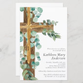 Begroting Rustige Eucalyptus Cross Memorial Invita (Voorkant / Achterkant)