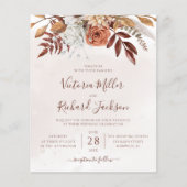 Begroting Rustige Herfst Terracotta Floral Wedding (Voorkant)