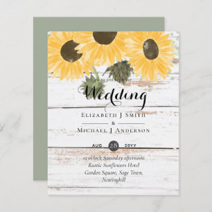 Begroting Rustige zon Moss Green Leaves Wedding