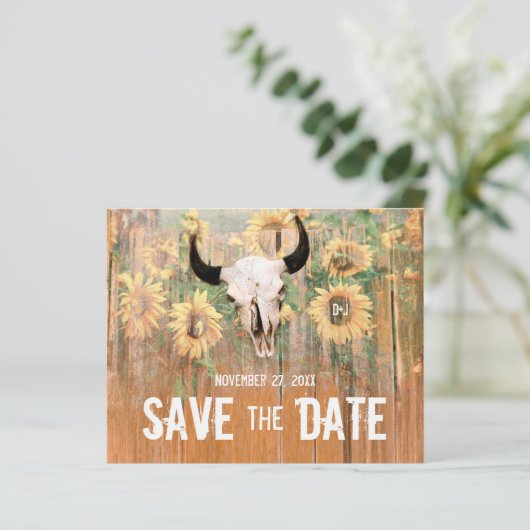 Begroting Rustige zonnebloemen Bull Skull Save the (Staand voorkant)