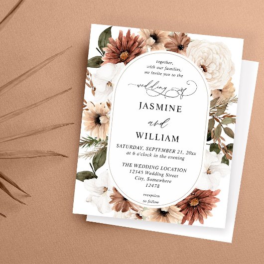 Begroting Rustisch Neutral Boho Floral Wedding