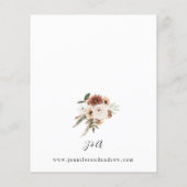 Begroting Rustisch Neutral Boho Floral Wedding (Achterkant)