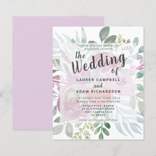 Begroting Rustisch Roos Stusty Pink Wedding Invita