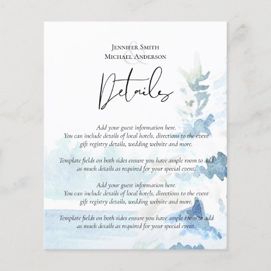 BEGROTING Sneeuwbergen Winter Meer Bomen (Voorkant)