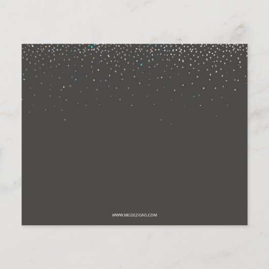 Begroting Snowflakes Holiday Moving Announking (Achterkant)