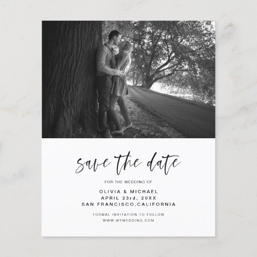 Begroting sparen de Datum Handgeschreven de Foto v (Achterkant)