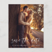 Begroting sparen de Datum Handgeschreven de Foto v Flyer (Voorkant)