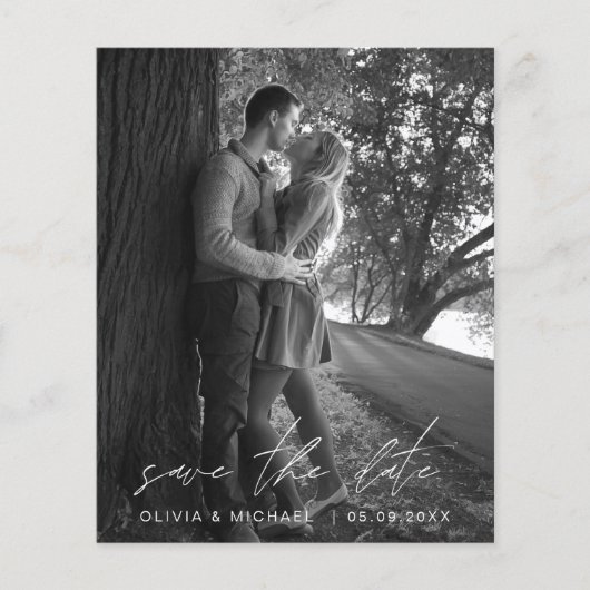 Begroting sparen de Datum Handgeschreven de Foto v Flyer (Voorkant)