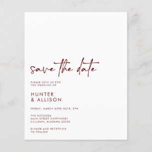 BEGROTING sparen de Datumbrochure Flyer