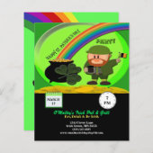 Begroting St Patrick's Day Leprechaun, Pot Gold Pa (Voorkant / Achterkant)