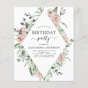 Begroting Stusty Pink Birthday Party Florence Flyer
