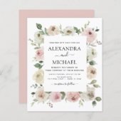 Begroting Stusty Pink Floral Eucalyptus Weddenscha (Voorkant / Achterkant)