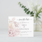 Begroting Stusty Roos Florals Wedding Save the Dat (Staand voorkant)