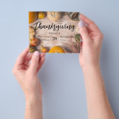 Begroting Thanksgiving - Dinner Feast Pumpkin Flyer (Hand)