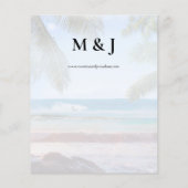 Begroting Tropical Beach Palm VS 2 Wedding (Achterkant)