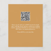 Begroting Tropisch palm Leaf QR Code Weddenschap (Achterkant)