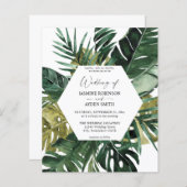 Begroting Tropisch palm Leaf Wedding (Voorkant / Achterkant)