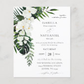 Begroting Tropische palm en witte Floral Wedding 2 (Voorkant)