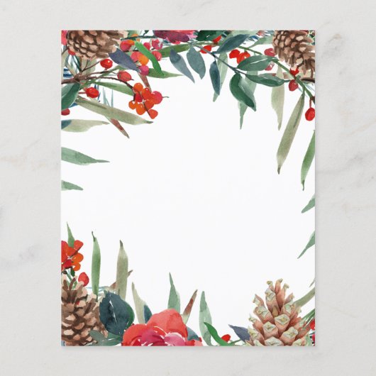 Begroting, trouwe florale bruiloft, met uitzonderi (Achterkant)