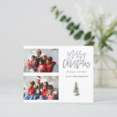 Begroting twee foto's kerstbomen modern (Staand voorkant)