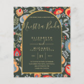 BEGROTING Tweetalig Spaans Engels Bruiloft Huwelij Flyer (Achterkant)