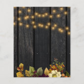 Begroting uitnodigen babymeisje najaar douche (Achterkant)