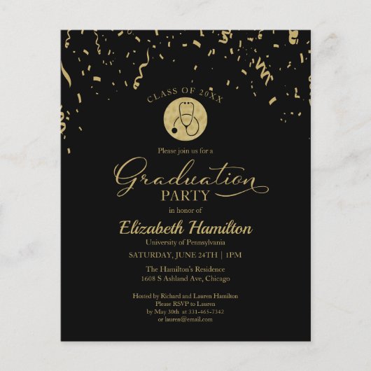 Begroting van de Partij voor het Afstudeerder van  (Voorkant)