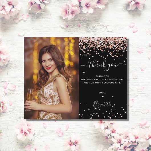 Begroting verjaardagsdatum zwart roos goudfoto bed