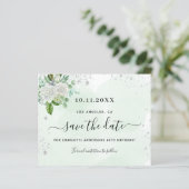 Begroting verjaardagsfeest groen sparen datum (Staand voorkant)