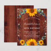 Begroting verjaardagszonnenbloem rustig bruin hout (Voorkant / Achterkant)