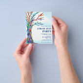 Begroting Vierde uitnodiging van juli Flyer (Hand)