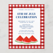 Begroting vierde van juli uitnodiging tot herroepi flyer (Voorkant)