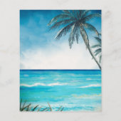 Begroting voor Waterverf van de Beach Destination Flyer (Achterkant)