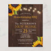 Begroting voor zonnebloemen herfst huisverwarming  flyer (Voorkant)