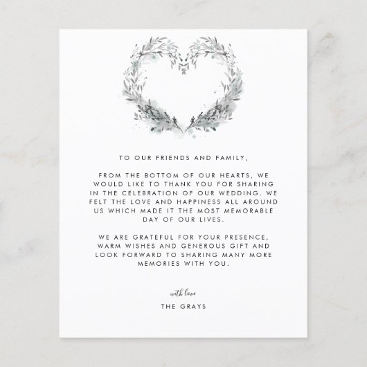 Begroting vooropgesteld Dank u Flyer (Achterkant)