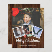 BEGROTING Vroege kerstfoto bijtend Holly and Wood (Voorkant / Achterkant)