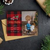 Begroting Vroegere kersttruck en Buffalo-cheque fo Flyer