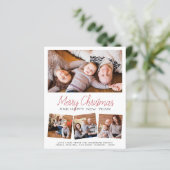 Begroting Vrolijk Kerstfeest en Happy Nieuwjaar 4  (Staand voorkant)