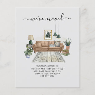 Begroting We hebben adreswijzigingsaankondiging ve Flyer