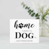 Begroting We hebben de 'Dog Moving Announance' ver (Staand voorkant)