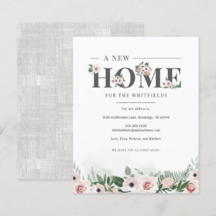 Begroting We hebben Floral Moving Announcement ver