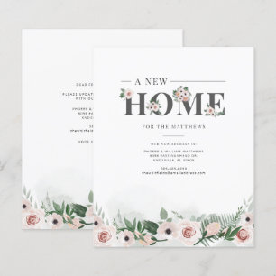 Begroting We hebben Floral Moving Announcement ver