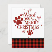 BEGROTING We willen u graag een prettige kersthond (Voorkant / Achterkant)