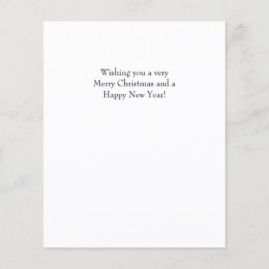 BEGROTING We willen u graag een prettige kersthond (Achterkant)