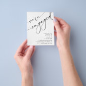 Begroting We zijn een uitnodiging van de Engagemen Flyer (Hand)