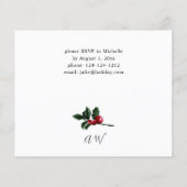 Begroting Winter Berries & Pine Kerstparty Flyer (Achterkant)