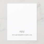 Begroting Winter White Floral & Pine Wedding (Achterkant)